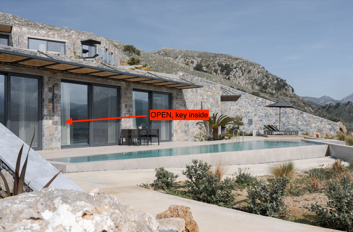 Poolside door placeholder